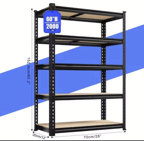 H garage shelving - 72"/60"h,